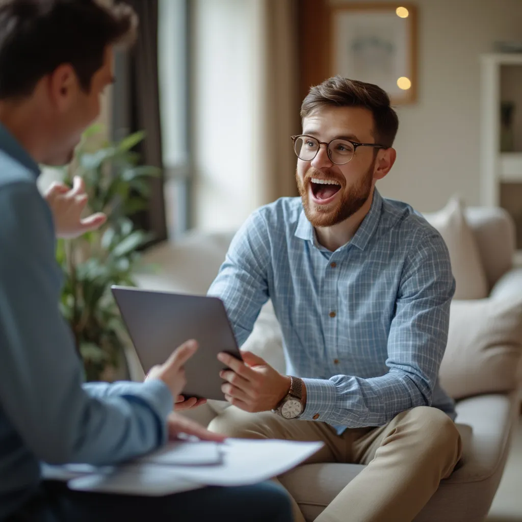 Reunión con cliente exitosa